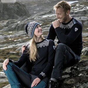 Women's Dale of Norway Lillehammer Soft Merino Wool Crew Sweater Size S